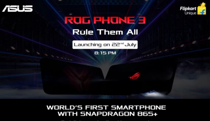 Asus ROG Phone 3 with Qualcomm Snapdragon 865+ Soc launching tomorrow