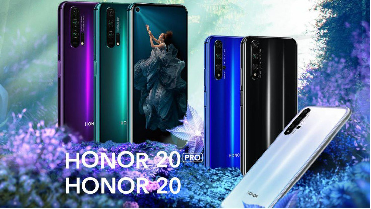 Honor 20, Honor 20 Pro with 48MP quad-camera setup, punch-hole design and Honor 20 Lite announced