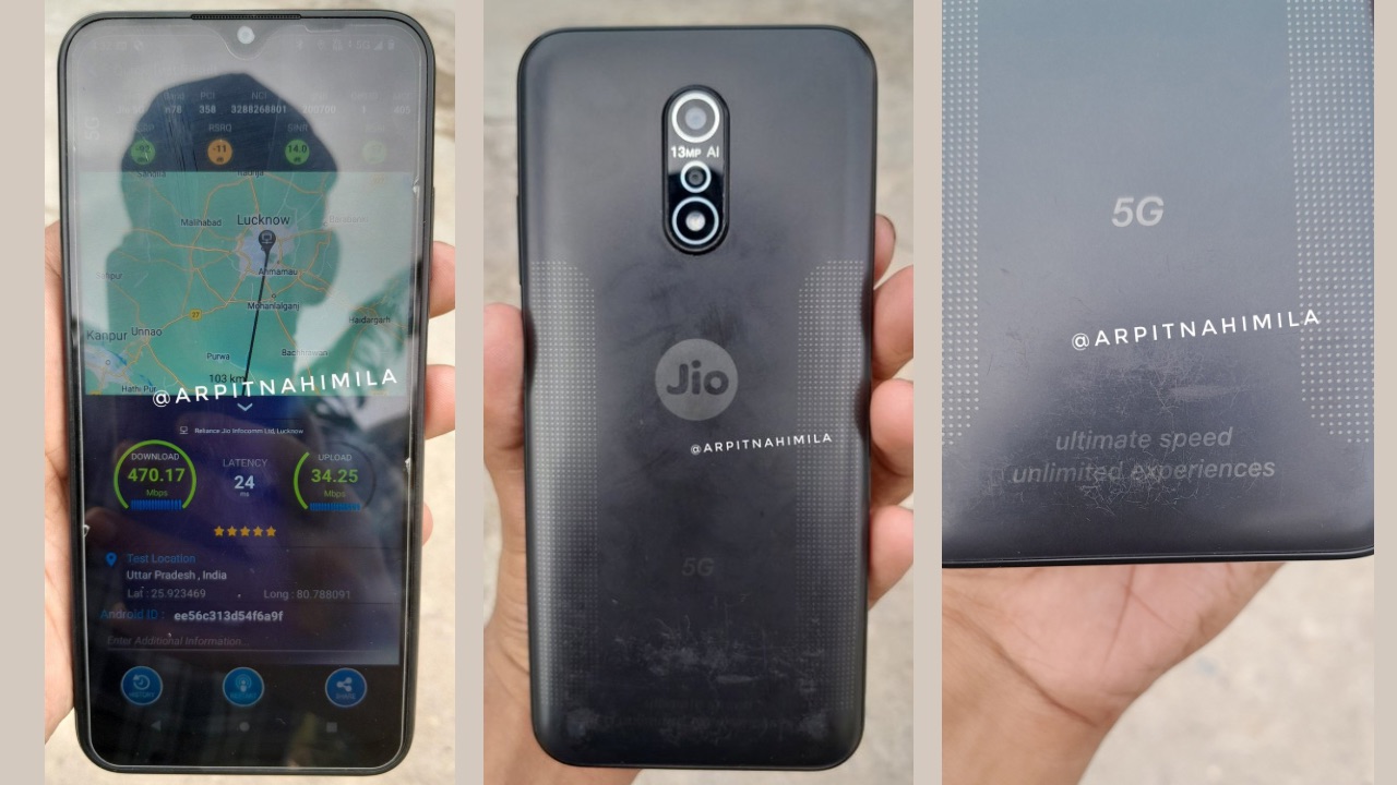 Jio Phone 5G live shots