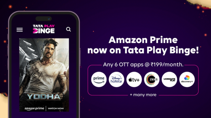 Tata play binge amazon prime lite