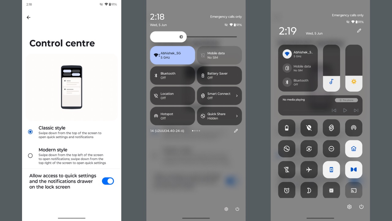 Edge 50 Fusion Hello <a href='https://www.themobileindian.com/glossary#ui' rel='tag'>UI</a> control centre