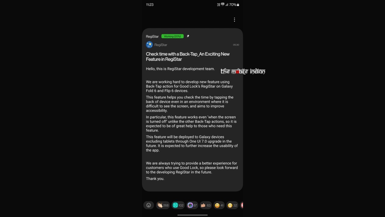 Good lock terrace double tap to show time 