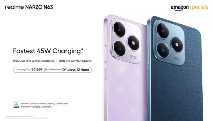 Realme Narzo n63 launched