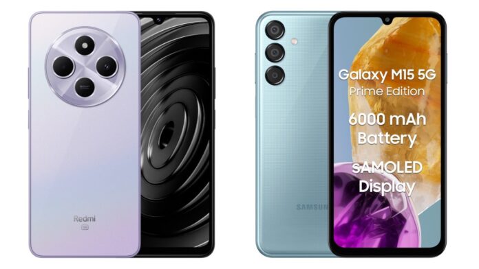 Samsung galaxy M15 5G Prime Edition vs Redmi A4 5G