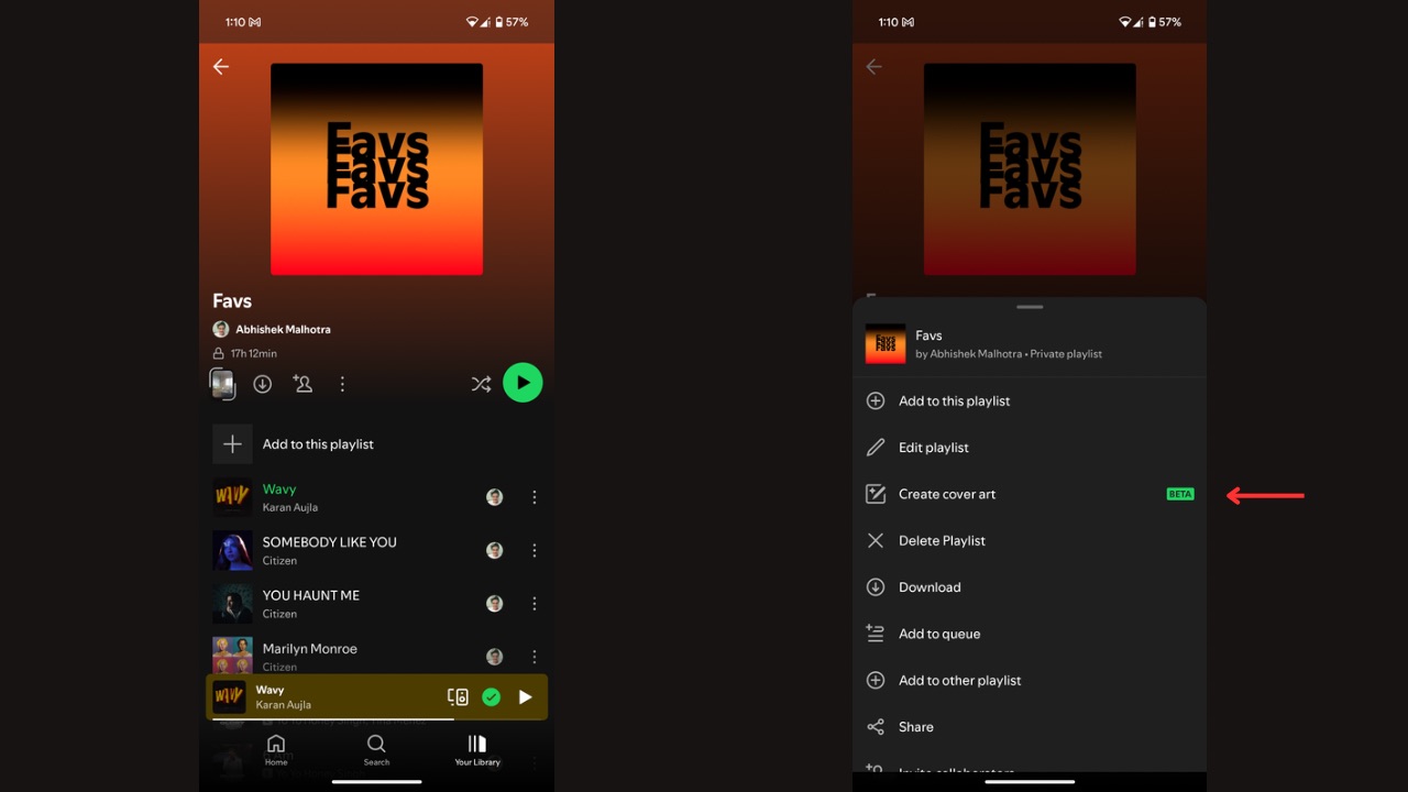 Spotify playlist custom cover art step 2