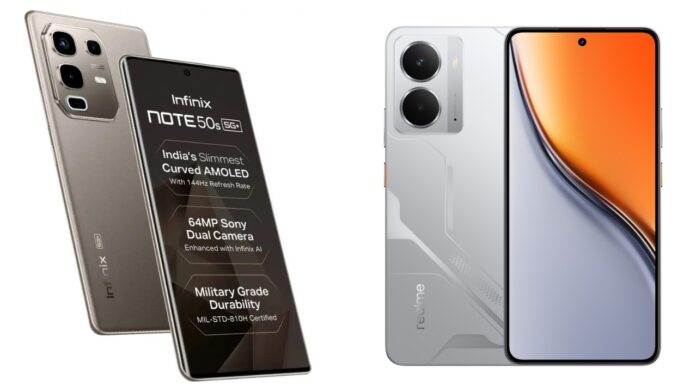 Infinix Note 50s 5G+ and Realme P3 5G