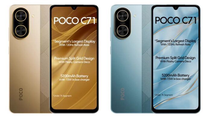 Poco C71 launched