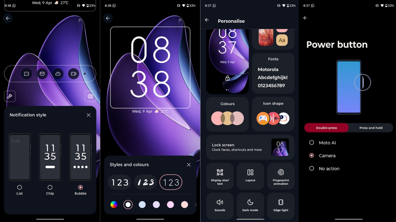 moto edge 60 fusion customisation
