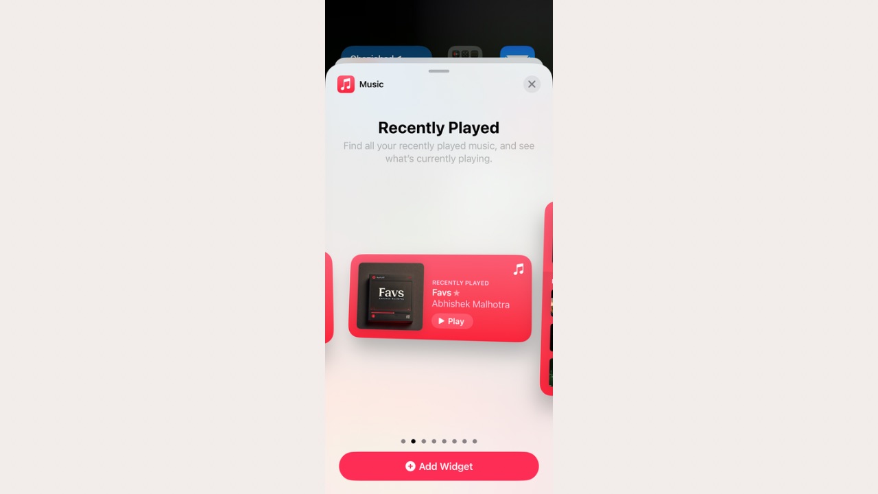 Apple Music Widget from Apple