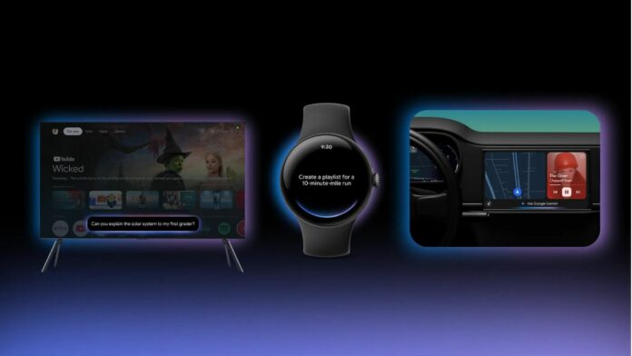 Gemini Android TV, wear os, Google TV