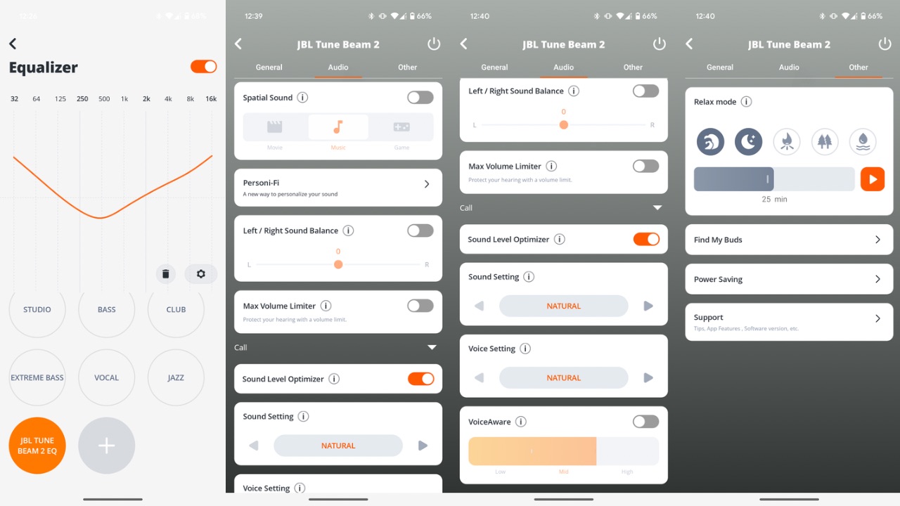 JBL Tune Beam 2 features
