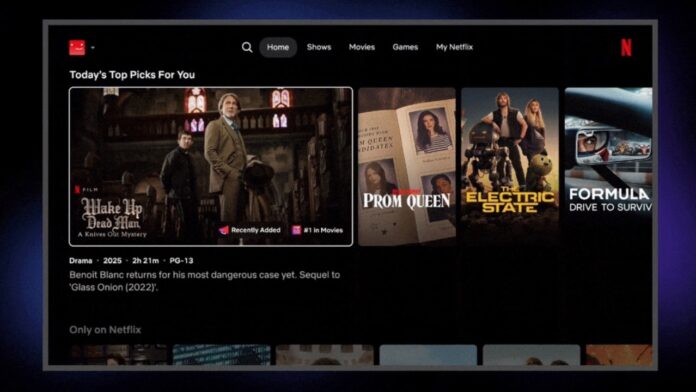 Netflix on TV with a new UI