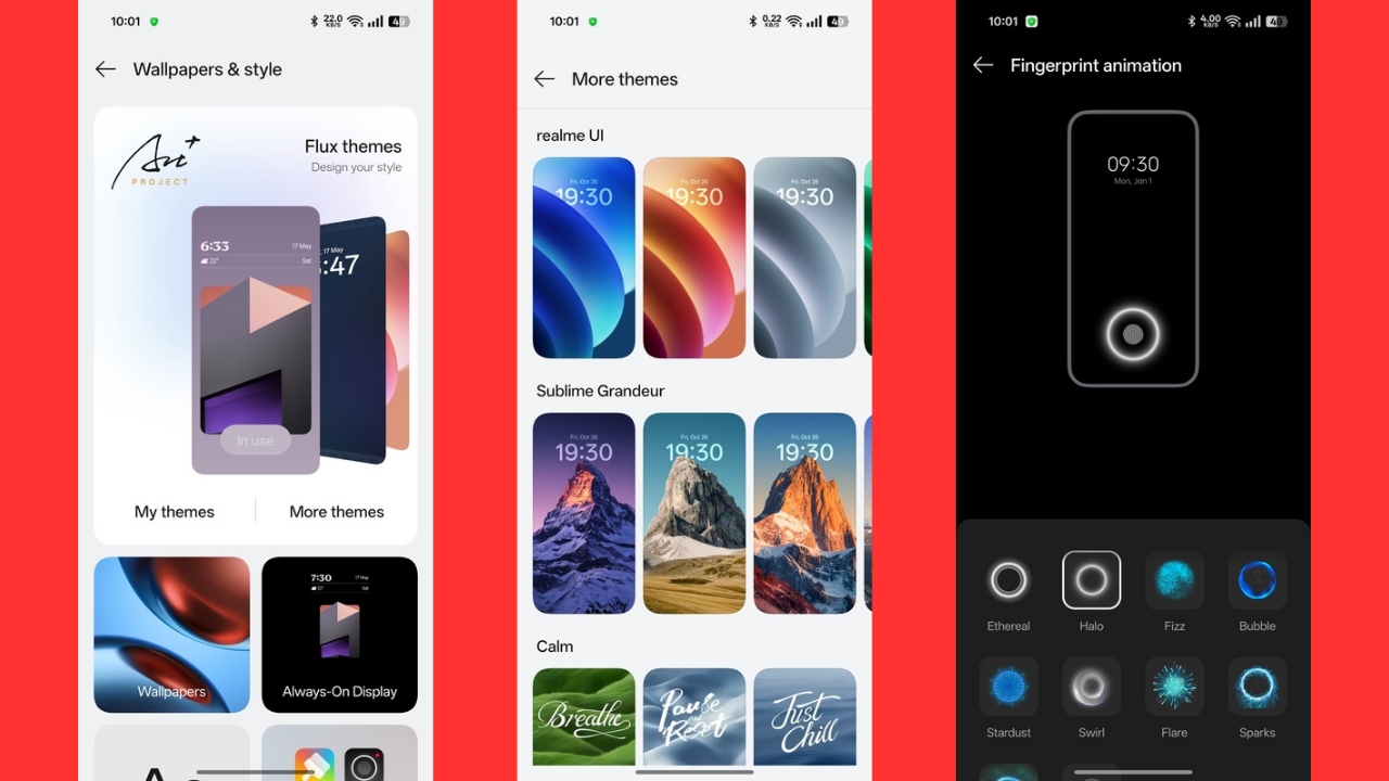 Realme Gt 7 customisation
