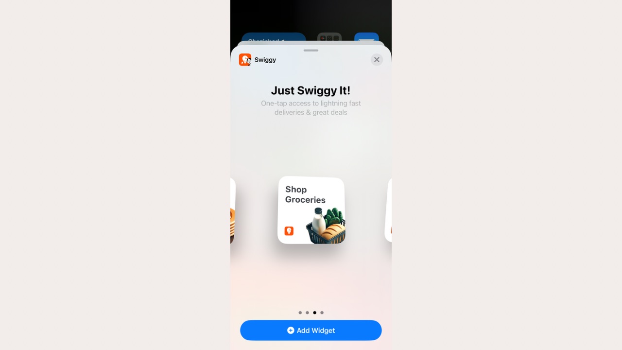 Swiggy Instamart Widget from Swiggy
