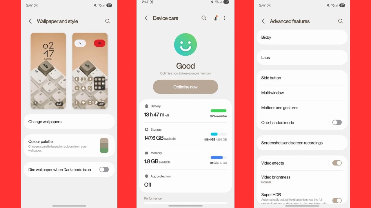 Samsung Galaxy S25 Edge customisation