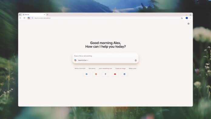 Copilot mode in edge browser