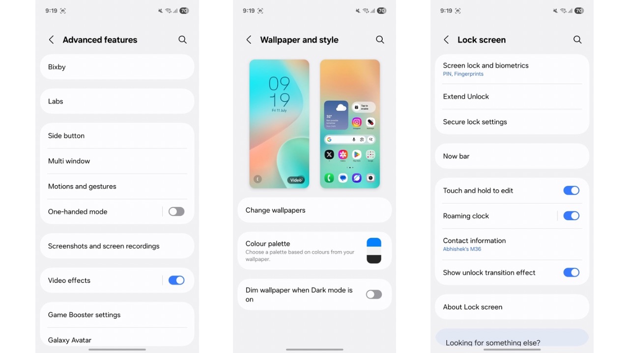 Galaxy M36 5G customisation