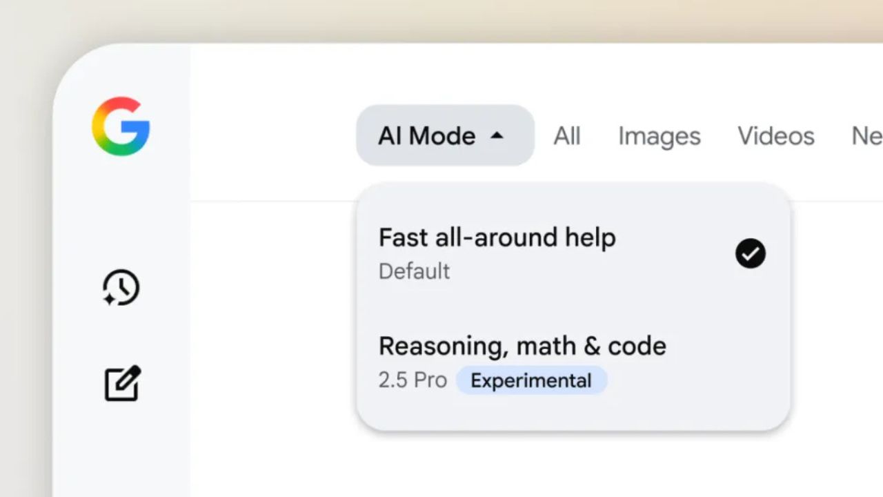 Google AI Mode with Gemini 2.5 Pro