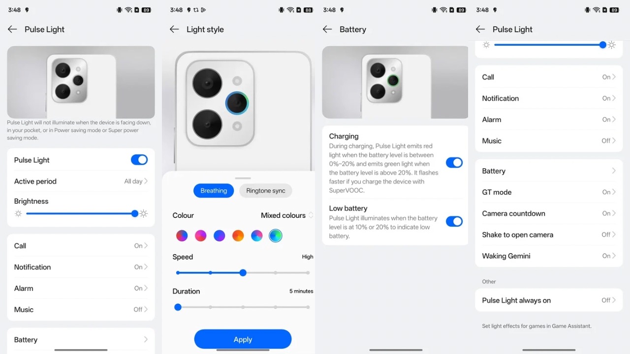 Realme 15 Pro 5G pulse light customisation