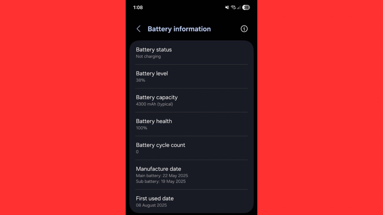 Galaxy z flip 7 battery health