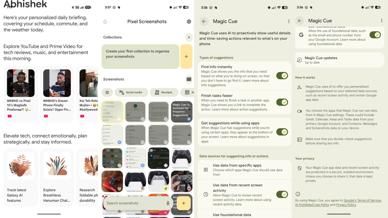Pixel 10 Pro XL AI features
