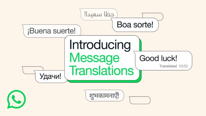 WhatsApp message translations