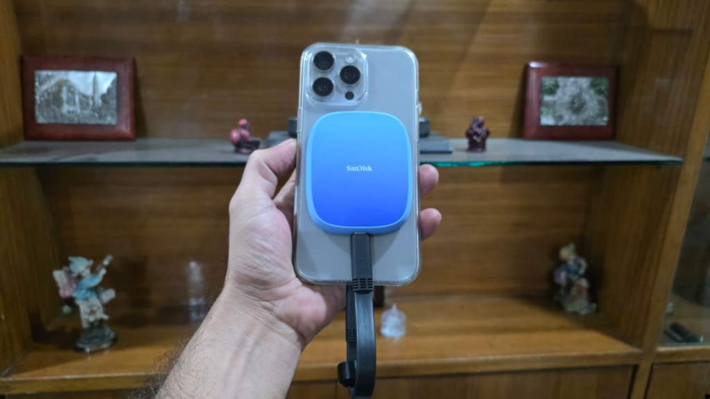 SanDisk Creator Phone SSD on iphone